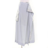サカイ Suiting Mix Skirt ロング丈 デザイン スカート ライトグレー 2 レディース