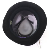 ラルフローレンパープルレーベル FEDORA WITH SIBGLE FEATHER PHILIP TREACY ハット ブラック F レディース