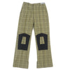 テンダーパーソン LEGGUARDS STRAIGHT SLACKS チェック柄 パンツ イエロー 3 メンズ