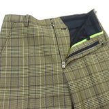 テンダーパーソン LEGGUARDS STRAIGHT SLACKS チェック柄 パンツ イエロー 3 メンズ