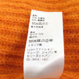 セリーヌ クロップド丈 Vネック 長袖 ニット カーディガン オレンジ XS レディース