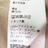 セリーヌ トリオンフ金ボタン ハイウエスト コットン100％ ルーズフィット カーゴパンツ ベージュ 38 レディース