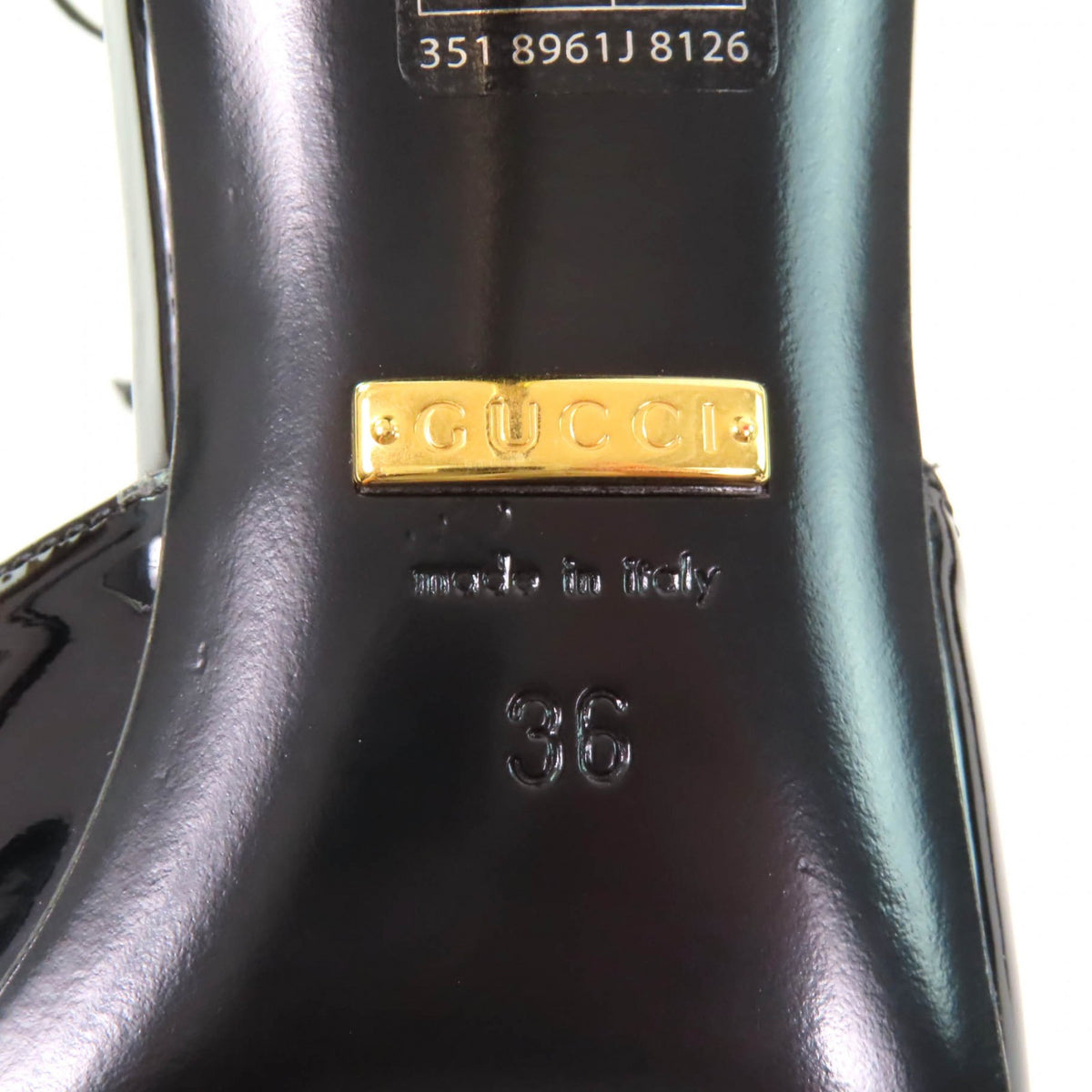 グッチ ポインテッドトゥ パンプス ブラック 36 レディース