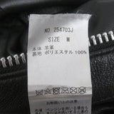 ジャックローズ シングル スタンドカラー ライダースジャケット ブラック M メンズ