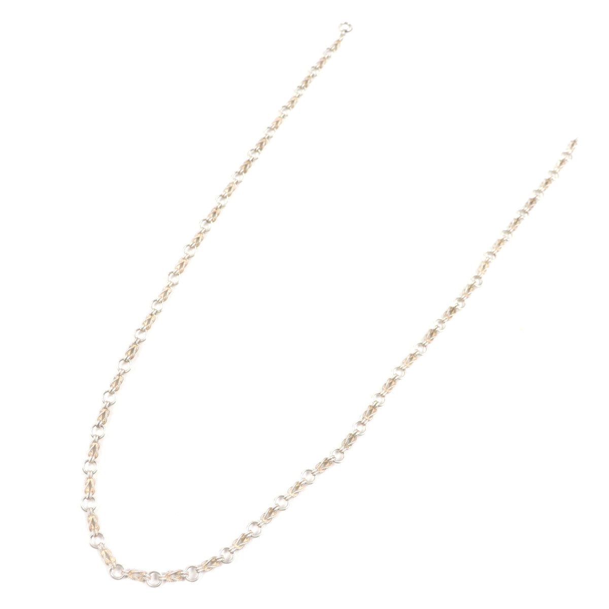 エルメス オーディエンヌ ロング チェーン ネックレス シルバー (82cm) メンズ