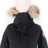 カナダグース MACKENZIE PARKA マッケンジーパーカ ロゴワッペン ファー・フード付き ダウンコート ブラック S レディース