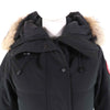 カナダグース MACKENZIE PARKA マッケンジーパーカ ロゴワッペン ファー・フード付き ダウンコート ブラック S レディース