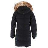 カナダグース MACKENZIE PARKA マッケンジーパーカ ロゴワッペン ファー・フード付き ダウンコート ブラック S レディース