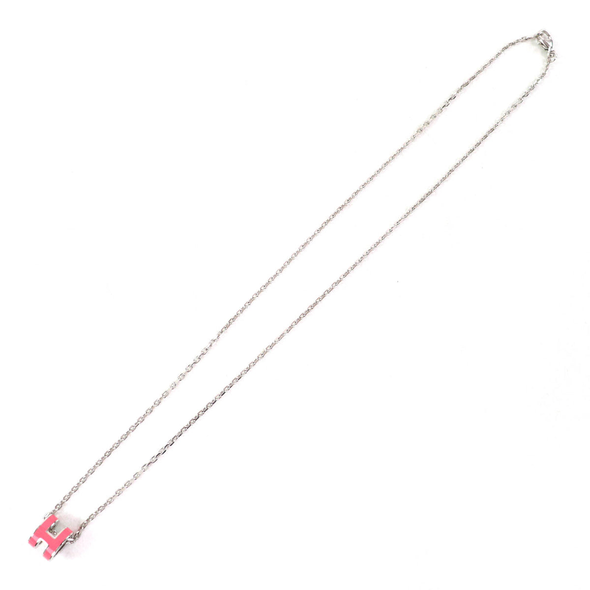 エルメス Mini Pop H pendant ミニポップ H ペンダント ネックレス ピンク レディース