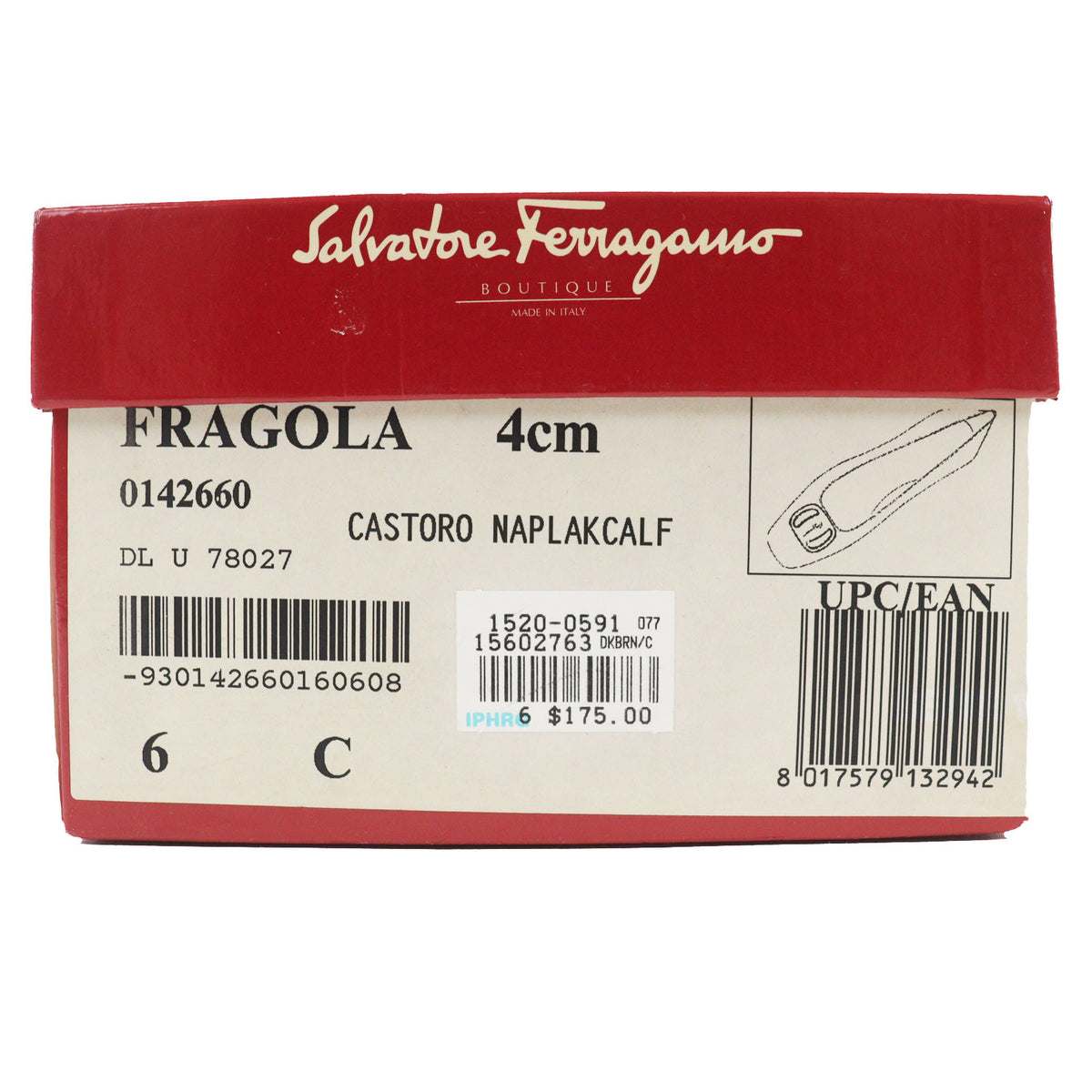サルヴァトーレフェラガモ FRAGOLA ヴァラ パンプス ダークブラウン 6 レディース