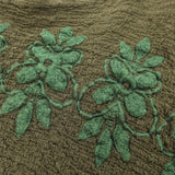 ミー イッセイミヤケ カリフラワー フラワー刺繡 7分袖 ワンピース カーキ ― レディース
