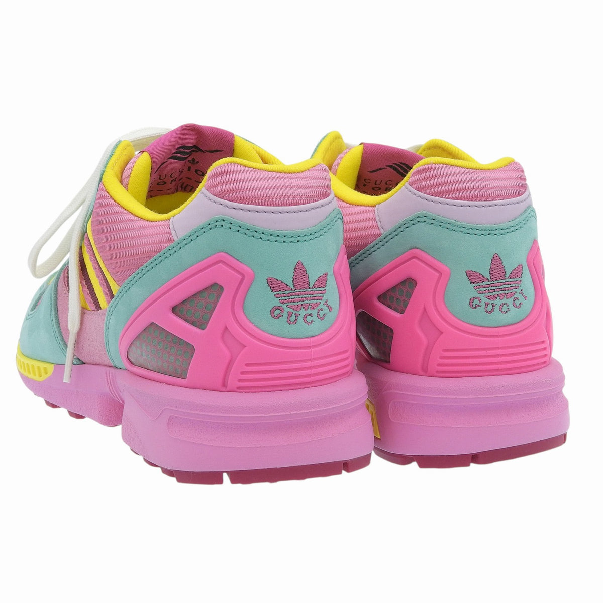 グッチ×アディダス TORSION ZX8000 スニーカー ピンク 22.5 レディース