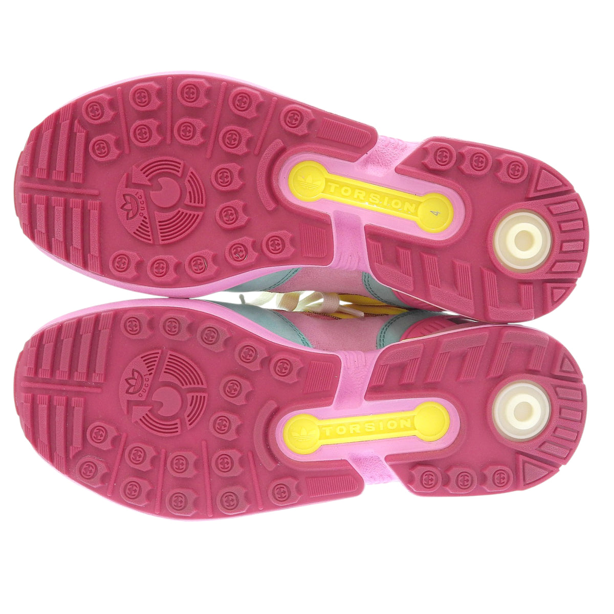 グッチ×アディダス TORSION ZX8000 スニーカー ピンク 22.5 レディース