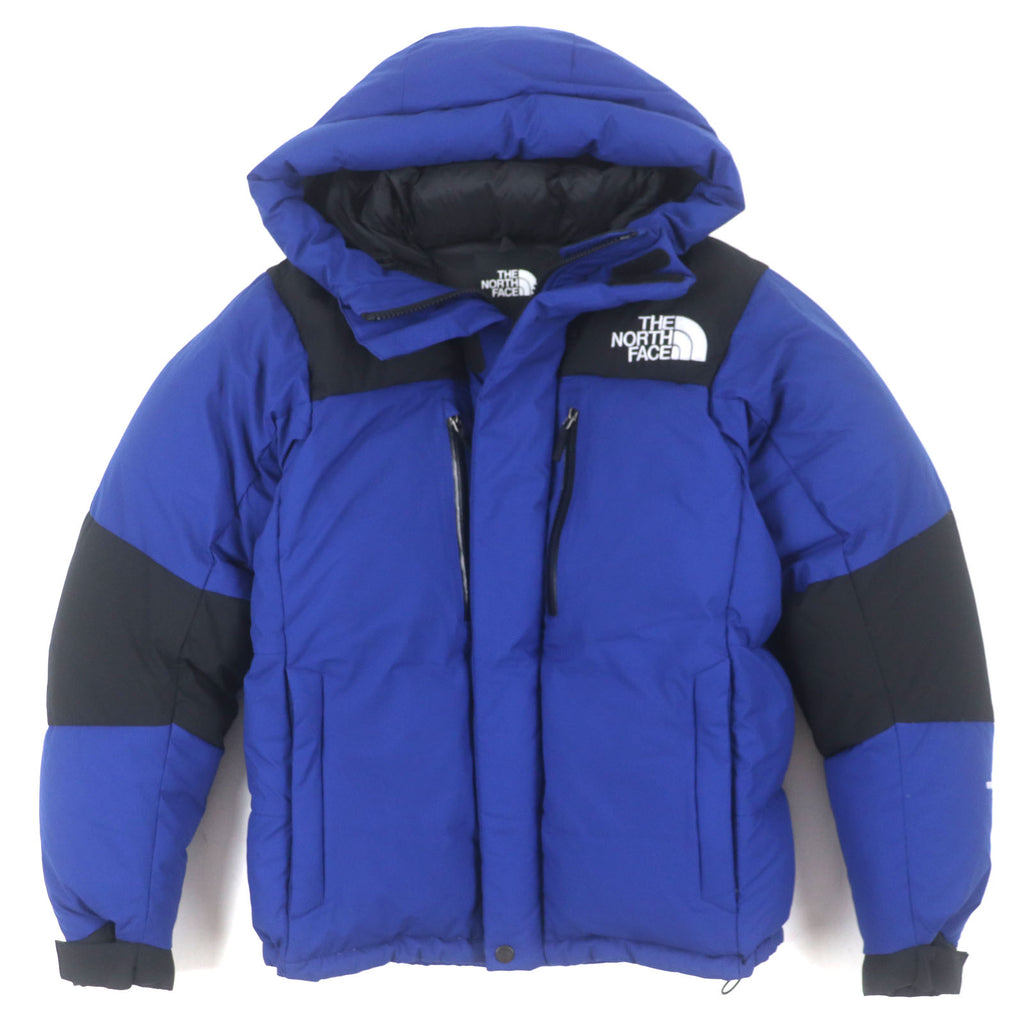 ザ・ノースフェイス Baltro Light Jacket GORE WINDSTOPPER フード付き ロゴ刺繍 ダブルジップアップ ダウンジャケット ブルー S メンズ