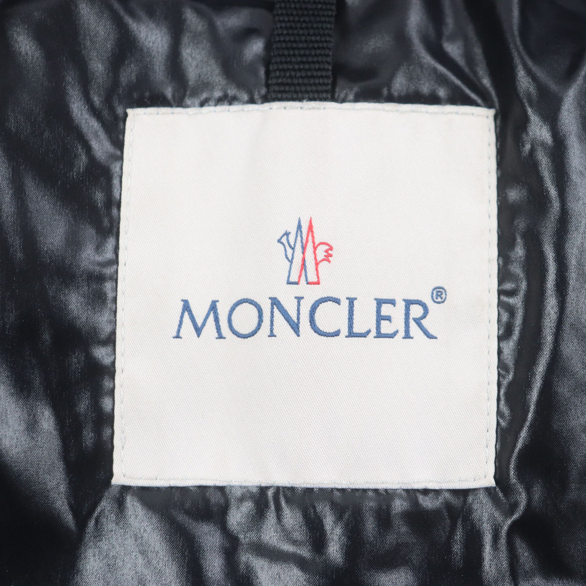 モンクレール MONTCLA モンクラ フード・ラバーワッペン付き ダブルジップアップ ダウンジャケット ブラック 1 メンズ