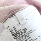 プラダ ピンク キルティング ミニドレス トライアングルパッチデザイン グラデーション シャツ ワンピース ベージュ 40 レディース