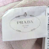 プラダ ピンク キルティング ミニドレス トライアングルパッチデザイン グラデーション シャツ ワンピース ベージュ 40 レディース