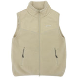 ウィンダンシー POLARTECH FLEECE ラバーロゴ付き フリース ベスト ベージュ M メンズ