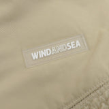 ウィンダンシー POLARTECH FLEECE ラバーロゴ付き フリース ベスト ベージュ M メンズ