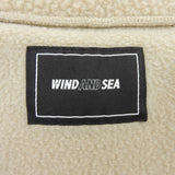 ウィンダンシー POLARTECH FLEECE ラバーロゴ付き フリース ベスト ベージュ M メンズ