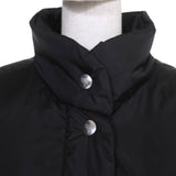 プラダ RE-NYLON トライアングルロゴ クロップド 2WAY ダウンジャケット ブラック 40 レディース