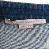 ステラマッカートニー LIANA DENIM DRESS ロゴボタン・ベルト付 長袖 デニム ワンピース インディゴ 36 レディース