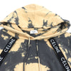 セリーヌ レイヤードデザイン タイダイ柄 プルオーバー フーディー パーカー オレンジ XL メンズ