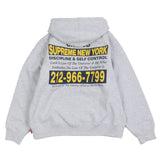 シュプリーム On God Hooded Sweatshirt プリント 裏起毛 プルオーバー フーディ パーカー グレー M メンズ