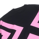 プラダ トライアングルロゴ オーバーサイズ 半袖Ｔシャツ ブラック S メンズ