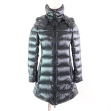 タトラス BABILA バビラ フード・ロゴワッペン付 ZIP UP ダウンコート ダークグリーン 1 レディース