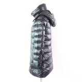 タトラス BABILA バビラ フード・ロゴワッペン付 ZIP UP ダウンコート ダークグリーン 1 レディース