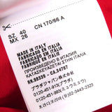 ミュウ ミュウ リボン 裾スカラップ ミニスカート ROSSO 40 レディース