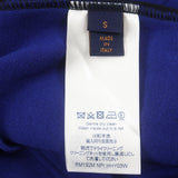 ルイヴィトン ジャガードサイクリング ショートスリーブ ハーフジップ Tシャツ 半袖ニット ブルー S メンズ