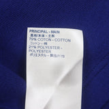 ルイヴィトン ジャガードサイクリング ショートスリーブ ハーフジップ Tシャツ 半袖ニット ブルー S メンズ