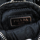 プラダ モノリス ポーチ付 トライアングルロゴ Re-Nylon レースアップ ショートブーツ ブラック 35.5 レディース