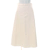 モンクレール SKIRT ロゴ バックジップ ロング フレアスカート アイボリー 38 レディース