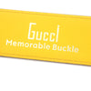 グッチ Memorable Buckle Gロゴバックル バイカラー レザー ベルト イエロー 90・36 メンズ