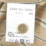 ナイジェル・ケーボン DETACHABLE COLLAR SHIRT ストライプ 襟2WAY 長袖シャツ ベージュ 42 メンズ