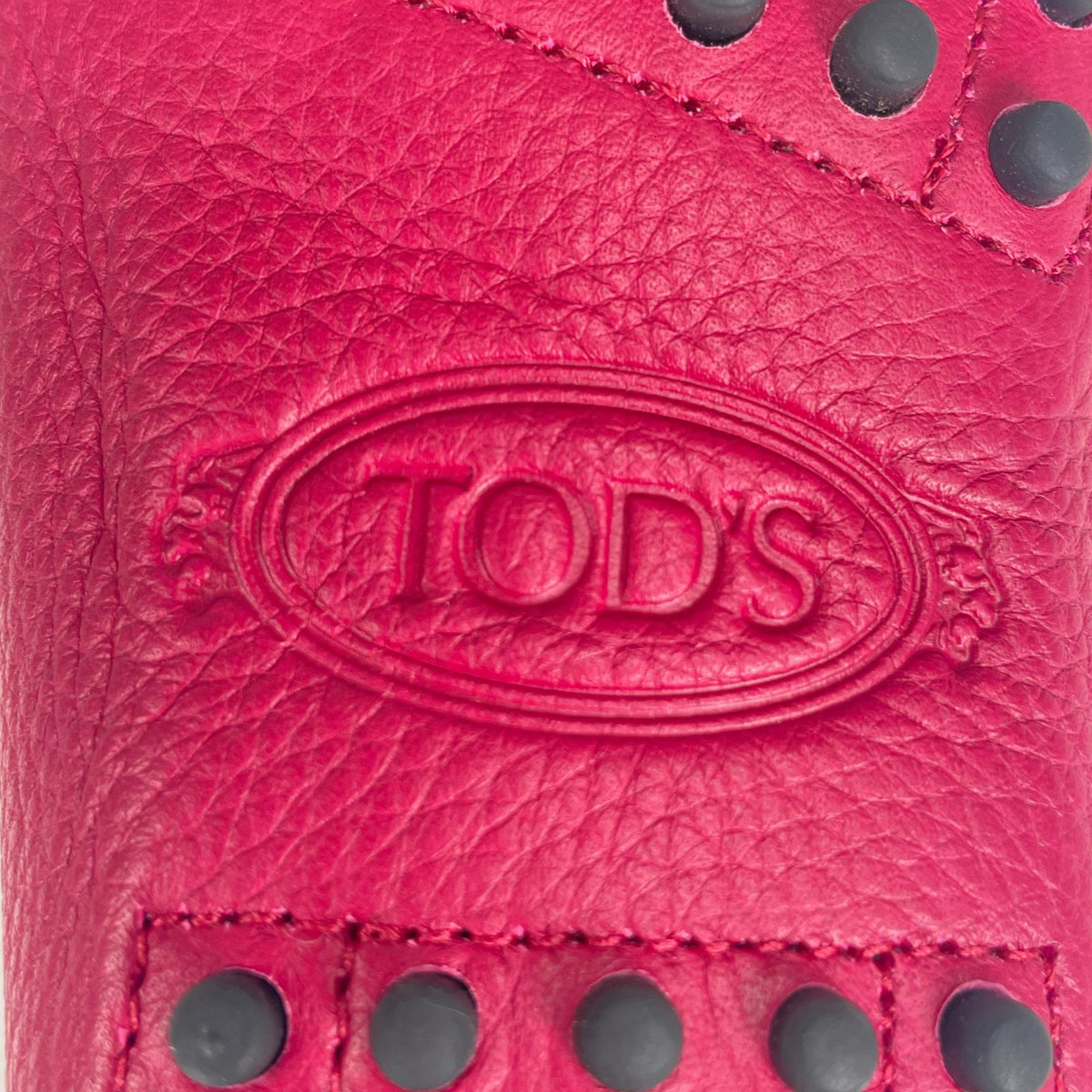 トッズ ゴンミーニ ロゴ刻印 ローファー モカシン ドライビングシューズ ピンク 36 レディース