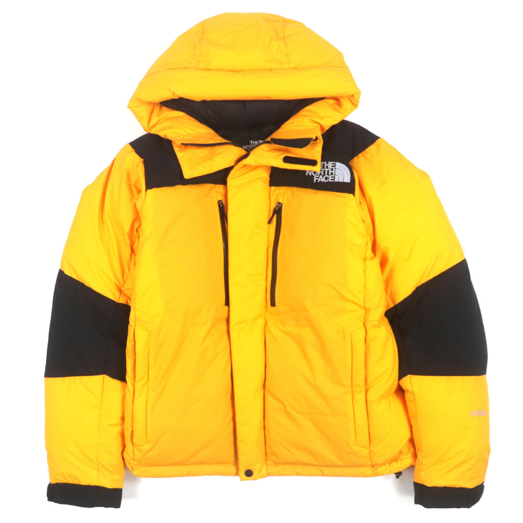 ザ・ノースフェイス Baltro Light Jacket GORE-TEX ゴアテックス ロゴ刺繍 フーデッド ダブルジップアップ ダウンジャケット イエロー XL メンズ