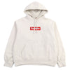 シュプリーム Box Logo Hooded Sweatshirt ボックスロゴ 2024刺繍 裏起毛 パーカー アイボリー S メンズ