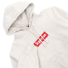 シュプリーム Box Logo Hooded Sweatshirt ボックスロゴ 2024刺繍 裏起毛 パーカー アイボリー S メンズ