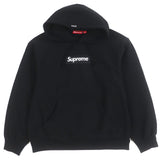 シュプリーム Box Logo Hooded Sweatshirt ロゴワッペン付き 裏起毛 プルオーバー パーカー ブラック M メンズ