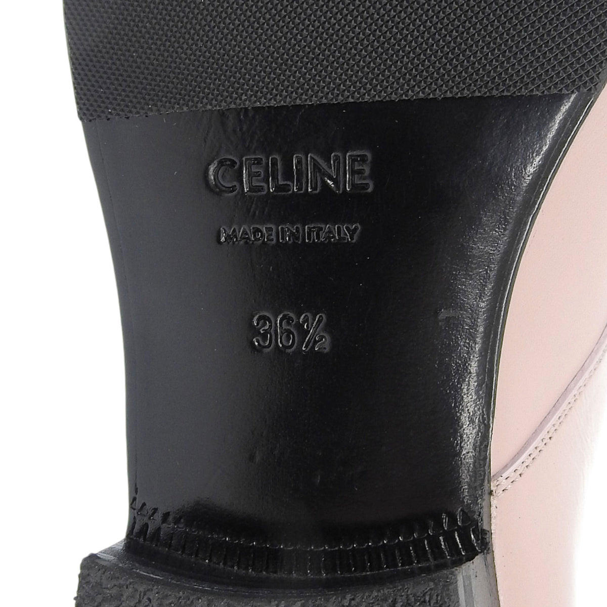セリーヌ JACNO ジャクノ モンクストラップ レザーシューズ ピンク 36.5 レディース
