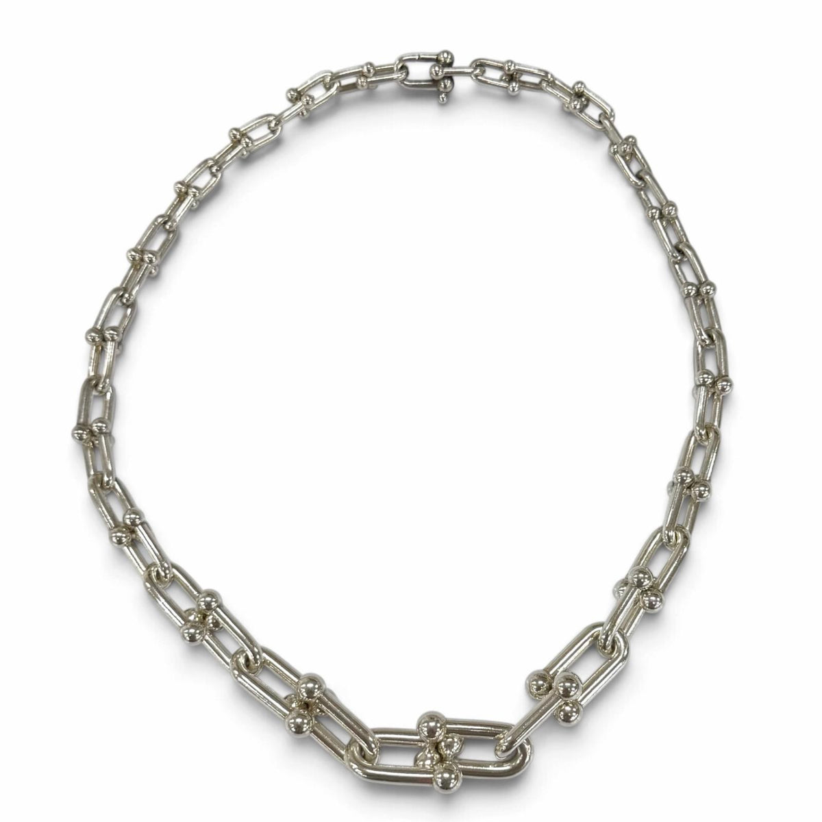 ティファニー グラジュエイテッド リンク ネックレス ネックレス シルバー メンズ