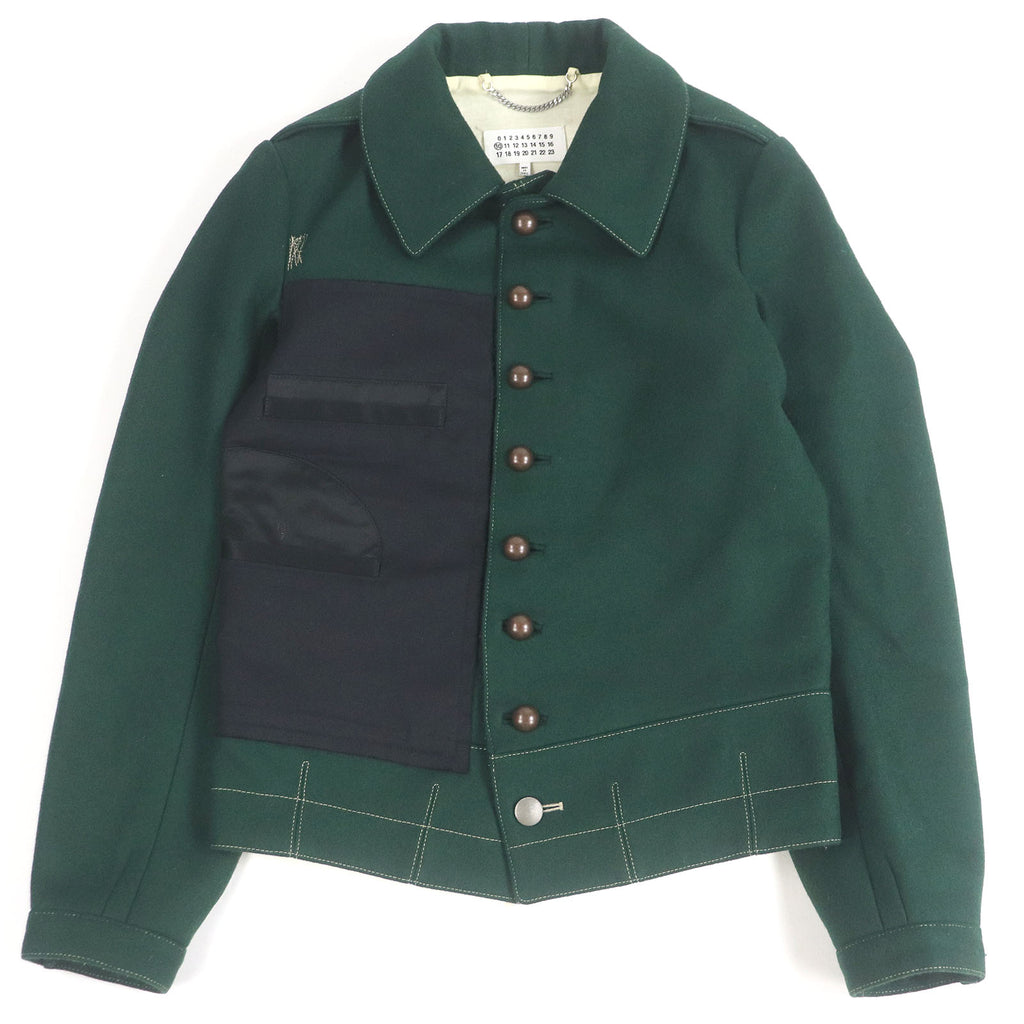 メゾンマルジェラ10 Contrasting Panel Detail Jacket ジャケット グリーン 44 メンズ