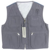 ディオール オム Multi Pocket Zipup Vest ロゴ刺繍 バックメッシュ ジップアップ ジレ ベスト グレー 52 メンズ