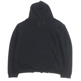 メゾンマルジェラ10 DIAGONAL PAINT EFFECT HOODIE プルオーバー パーカー ブラック 48 メンズ