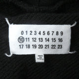 メゾンマルジェラ10 DIAGONAL PAINT EFFECT HOODIE プルオーバー パーカー ブラック 48 メンズ