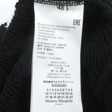 メゾンマルジェラ10 DIAGONAL PAINT EFFECT HOODIE プルオーバー パーカー ブラック 48 メンズ